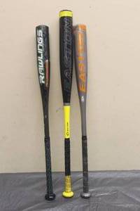 lot 99 image: TOTAL OF 3 BASEBALL BATS , - RAWLINGS YBRAPR, EASTON YB13S3, EASTON YB13MG&nbsp