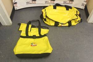 lot 133 image: BASS PRO SHOP EXTREME YELLOW LARGE BOAT BAG &amp&nbsp BASS PRO YELLOW BOAT TOTE&nbsp
