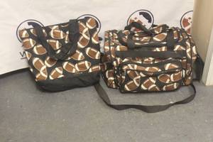 lot 140 image: N.GIL FOOTBALL PRINT TRAVEL DUFFLE BAG &amp TOTE&nbsp