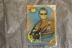 lot 144 image: NASCAR HIGH GEAR 2002 WHEELS SIGNED DALE EARNHART JR TRADING CARD  SEE PICS&nbsp