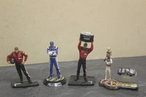 lot 145 image: TOTAL OF 4 NASCAR DALE EARNHARDT JR&nbsp ACTION FIGURINES  SEE PICS&nbsp