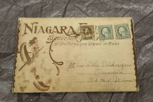 lot 171 image: OSCAR A.SIMON NIAGARA SOUVENIR 20-PICTURESQUE VIEWS IN COLOR FOLDER BOOKLET  SEE PICS&nbsp