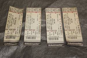 lot 178 image: TOTAL OF 4- 2015 WWE &amp SMACK DOWN TICKETS&nbsp