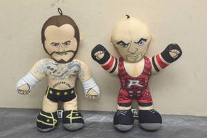 lot 179 image: TOTAL OF 2 - 2013 GOOD STUFF COMPANY 13&nbsp WWE CM PUNK &amp RYBACK STUFFED PLUSH TOY&nbsp