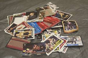 lot 183 image: GENEROUS AMOUNT ASSORTED WRESTLING TRADING CARDS&nbsp