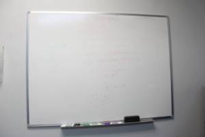lot 51 image: LARGE WALL MOUNTED DRY ERASE BOARD