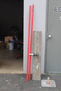 lot 70 image: 3PC BULLFLOAT AND ALUMINUM MUD PLATE