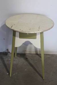 lot 81 image: LINEAGE ROUND TOP SIDE TABLE&nbsp