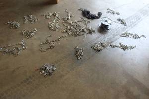lot 91 image: LOT OF ASSORTED SIZE HANDY LINK CHAINS