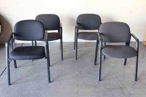 lot 11 image: 4 WAITING ROOM CHAIRS&nbsp