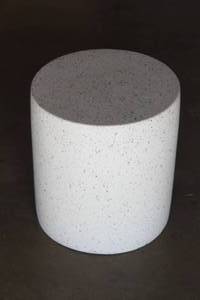 lot 45 image: CONCRETE SIDE TABLE 15 DIA 16 TALL