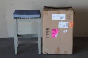 lot 51 image: DAKE OUTDOOR BAR STOOL CUSHIONED SEAT 185197&nbsp
