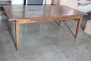 lot 101 image: SOLID WOOD DINING TABLE 78 X 38 X 30TALL