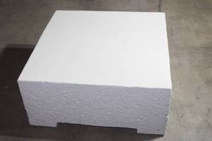 lot 102 image: CONCRETE OUTDOOR COFFEE TABLE 30X30X14 TALL
