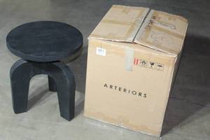 lot 153 image: ANTERIOR HOME HECTOR ACCENT BLACK SIDE END TABLE, 5638&nbsp MADE IN INDONESIA&nbsp