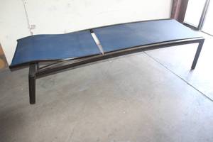 lot 127 image: TEXACRAFT BLUE LOUNGE CHAIR&nbsp