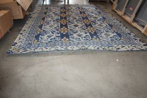 lot 169 image: CB2 ASA BLUE AREA RUG , 142 L X 108 W&nbsp
