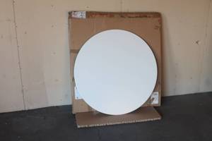 lot 191 image: CB2 FURNITURE&nbsp 39 ODYSSEY WHITE DINING TABLE TOP 587-778 ONLY  SEE PICS&nbsp
