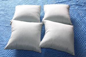 lot 216 image: TOTAL OF 4 WEST ELM&nbsp TOSS THROW PILLOWS  SEE PICS