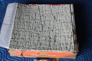 lot 240 image: TOTAL OF 8 PC CARPET DESIGN SQUARE TUKISH&nbsp PIGEON SMOKE SQUARE CARPET , 20 X 20 ,  21-1420-02