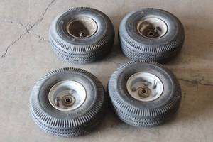 lot 244 image: TOTAL OF 4 -TUBLESS 4.10-4NHS TIRES&nbsp