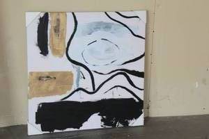 lot 13 image: FRAMED CANVAS ART HIGHLAND ROAD II 30X30&nbsp