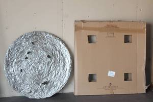 lot 22 image: UTTERMOST COMPANY SILVER WALL DECOR 39 DIAM