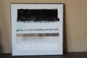 lot 46 image: MOES FRAMED CANVAS WALL ART 40X40