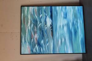 lot 50 image: FRAMED CANVAS WALL ART 61X48