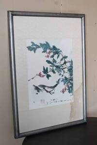lot 100 image: JAPANESE PEONY BLOSSOM WITH RED STAMP&nbsp 31X 22