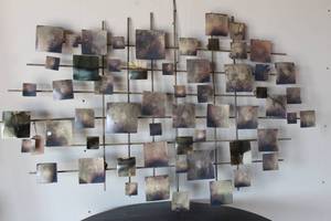 lot 109 image: CYAN DESIGN BRASS WALL DECOR 54L X 3FT&nbsp
