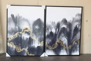 lot 83 image: STARRY WHISPER I &amp II 30 X 41&nbsp
