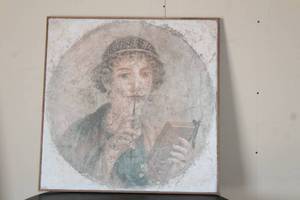 lot 90 image: PORTRAIT OF A YOUNG GIRL FROM POMPEII C-55-79 AD DUVERT COVER BY ROMAN