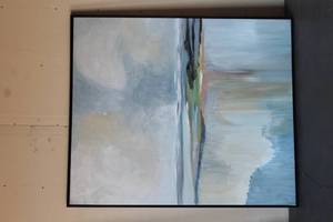 lot 57 image: FRAMED CANVAS WALL ART 5FT X 52W