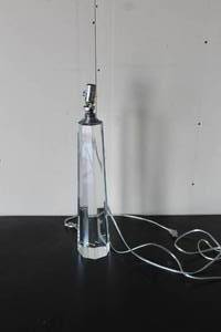 lot 115 image: Z GALLERY TALL GLASS LAMP 25 TALL