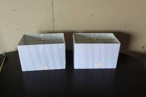 lot 125 image: 2 COUTURE LAMPS LAMP SHADES&nbsp