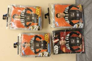 lot 191 image: LOT OF STAR WARS CHILDADULT DARTH VADER HOODIES&nbsp