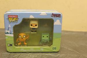 lot 6 image: FUNKO POP POCKET POP ADVENTURE TIME JUKE, FINN AND BMO #09