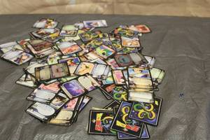 lot 44 image: LOT OF 110 DRAGON BALL Z TRADING CARDS