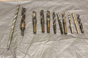 lot 65 image: LOT OF 11 ASSORTED DRILL BITS&nbsp