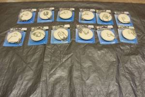 lot 78 image: LOT OF 12 NEW DANCO TUBSINK STOPPERS WITH CHAIN 80783