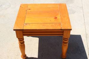 lot 86 image: WOODEN SIDE TABLE&nbsp
