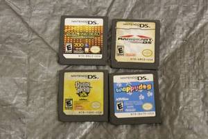 lot 125 image: 4 NINTENDO DS GAME CARTRIDGES&nbsp