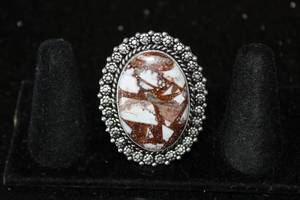 lot 231 image: WHITE HORSE GERMAN SILVER RING 7&nbsp&nbsp