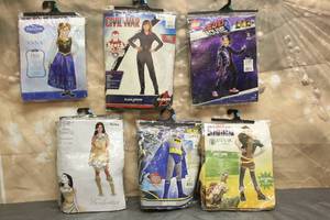 lot 44 image: 6. ASSORTED HALLOWEEN COSTUMES VARIOUS SIZES SEE PICS
