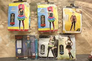 lot 91 image: 6. ASSORTED HALLOWEEN COSTUMES VARIOUS SIZES SEE PICS