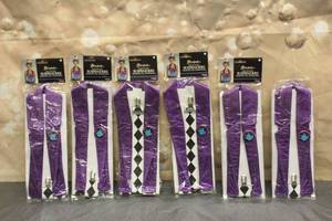 lot 108 image: 6. HALLOWEEN STORYBOOK MAD HATTER SUSPENDERS&nbsp SEE PICS