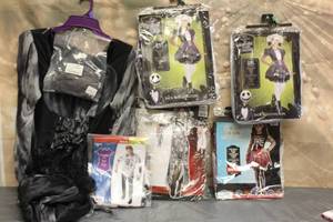 lot 117 image: 6. ASSORTED HALLOWEEN COSTUMES VARIOUS SIZES SEE PICS