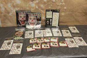 lot 164 image: GENEROUS AMOUNT ASSORTED HALLOWEEN TATTOOS&nbsp SEE PICS