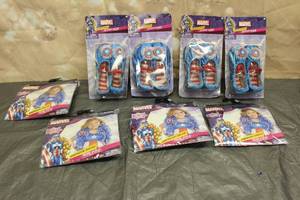 lot 170 image: LOT OF MARVEL AMERICAN DREAM CHILD SLIPPER SHOES&nbsp TIE ON SHRUGS SEE PICS